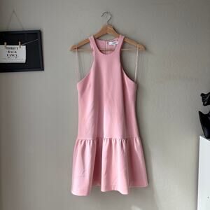 Likely Dress Leila Blush Pink Drop Waist Sleeveless Halter Mini Dress Size 4